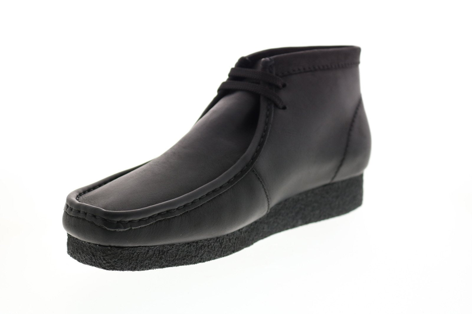 Clarks Shacre Boot 26159440 Mens Black Leather Lace Up Chukkas 