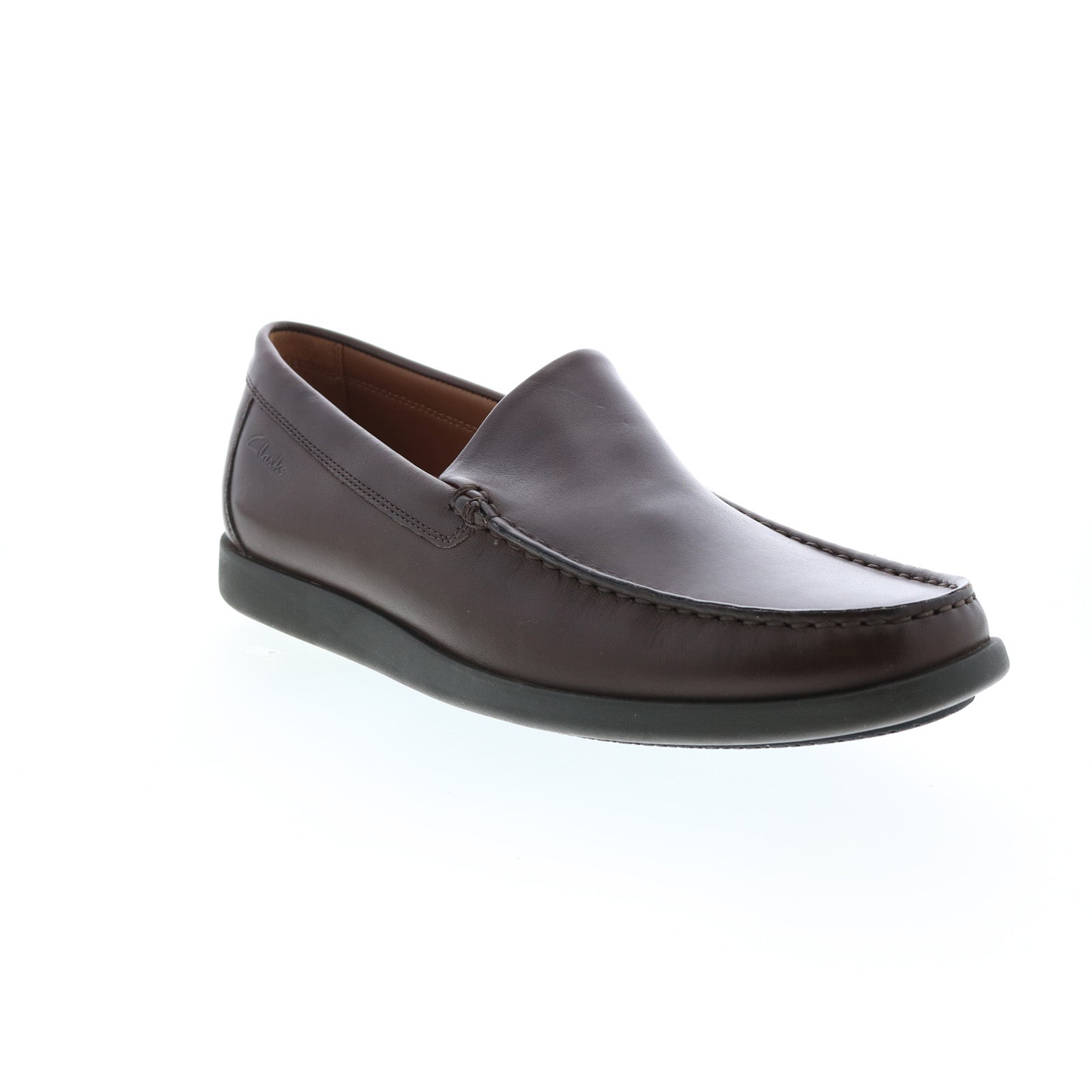 Clarks Ferius Creek 26159626 Mens Brown Leather Loafers  display picture 1
