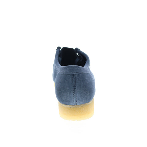 Clarks Wallabee 26160203 Mens Blue Suede Oxfords & Lace Ups Plain Toe Shoes