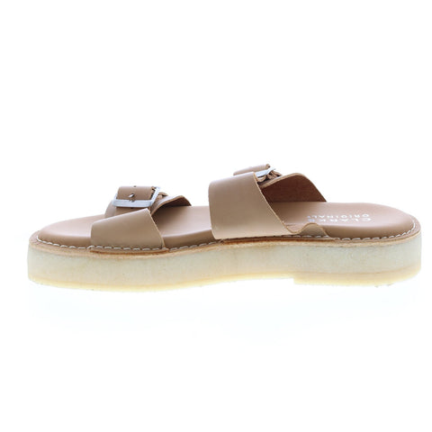 Clarks Desert Sandal 26160245 Womens Brown Leather Strap Sandals Shoes