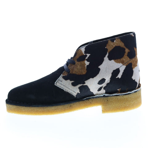 Clarks Desert Boot 221 26161098 Womens Black Suede Desert Boots 