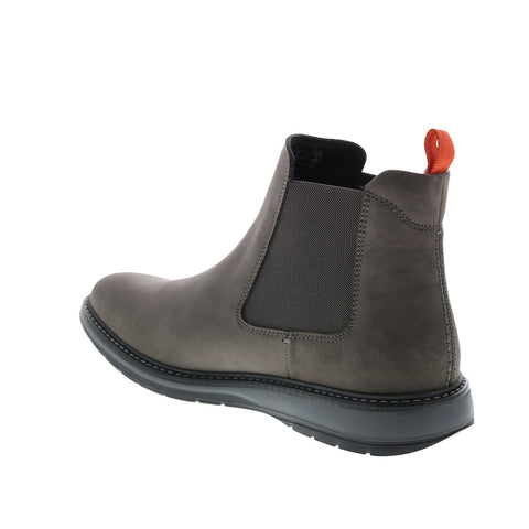 Clarks Chantry Top 26161196 Mens Gray Nubuck Slip On Chelsea Boots