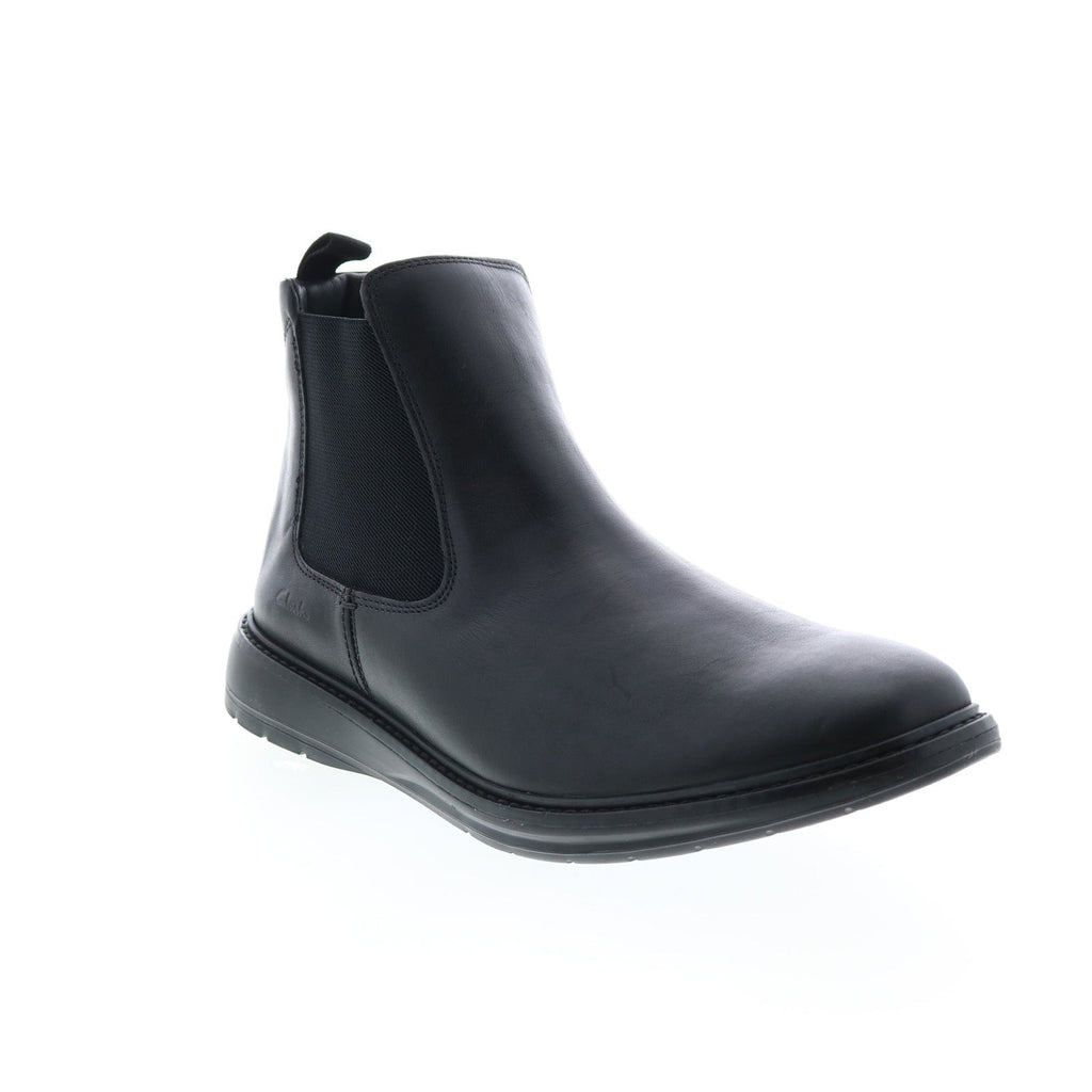 Clarks Chantry Top 26161205 Mens Black Leather Slip On Chelsea Boots