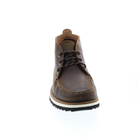 Clarks Durston Mid 26161353 Mens Brown Leather Lace Up Chukkas Boots