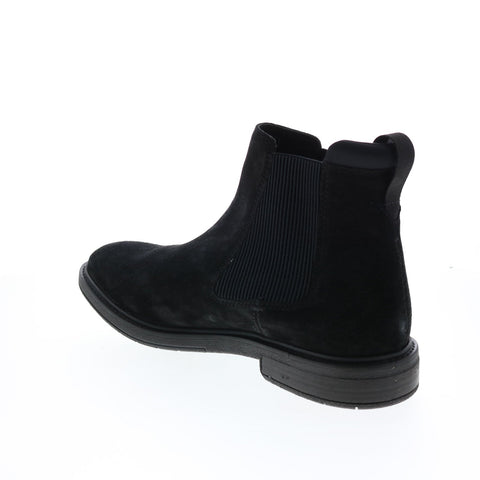 Clarks Clarkdale Hall 26162276 Mens Black Suede Slip On Chelsea Boots