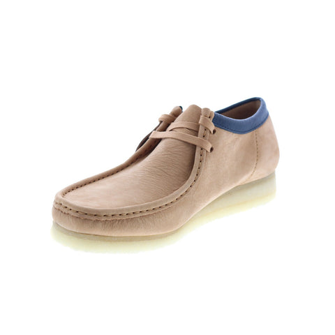 Clarks Wallabee 26162515 Mens Beige Nubuck Oxfords & Lace Ups Casual Shoes
