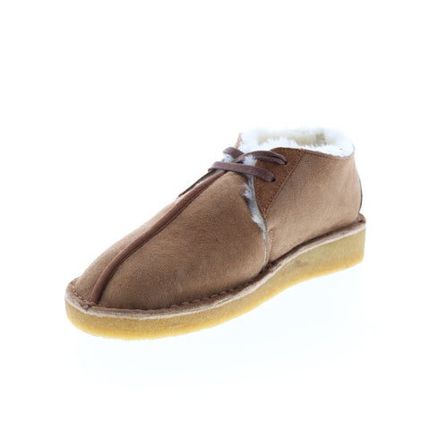 Clarks Desert Trek 26162551 Womens Brown Leather Lace Up Chukkas Boots