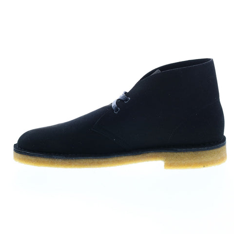 Clarks Desert Boot 26162582 Mens Black Suede Lace Up Desert Boots
