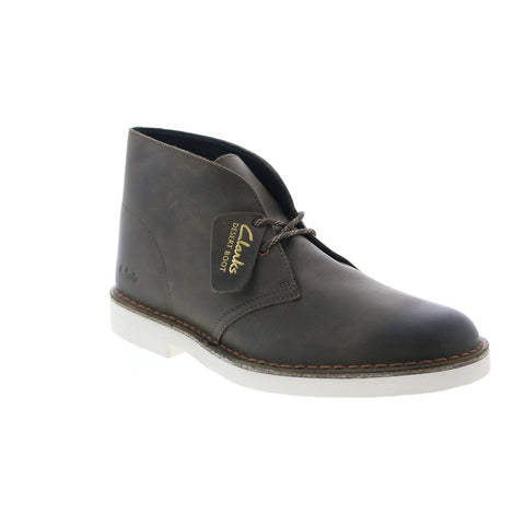 Clarks Desert Boot 2 26162606 Mens Green Leather Lace Up Desert Boots