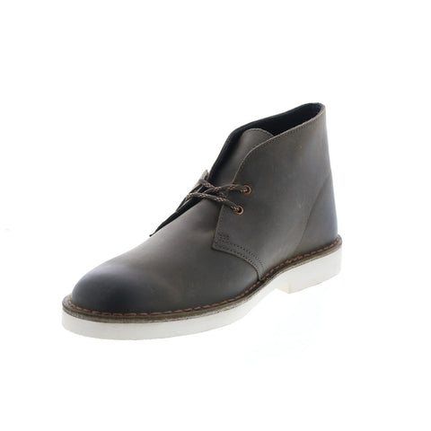 Clarks Desert Boot 2 26162606 Mens Green Leather Lace Up Desert Boots