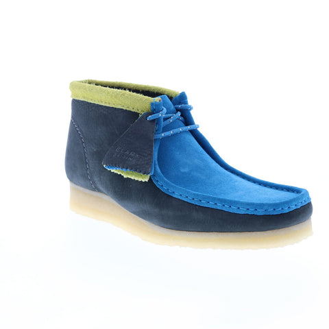 Clarks Jamaica Bee Wallabee Boot 26163073 Mens Blue Suede Chukkas Boots