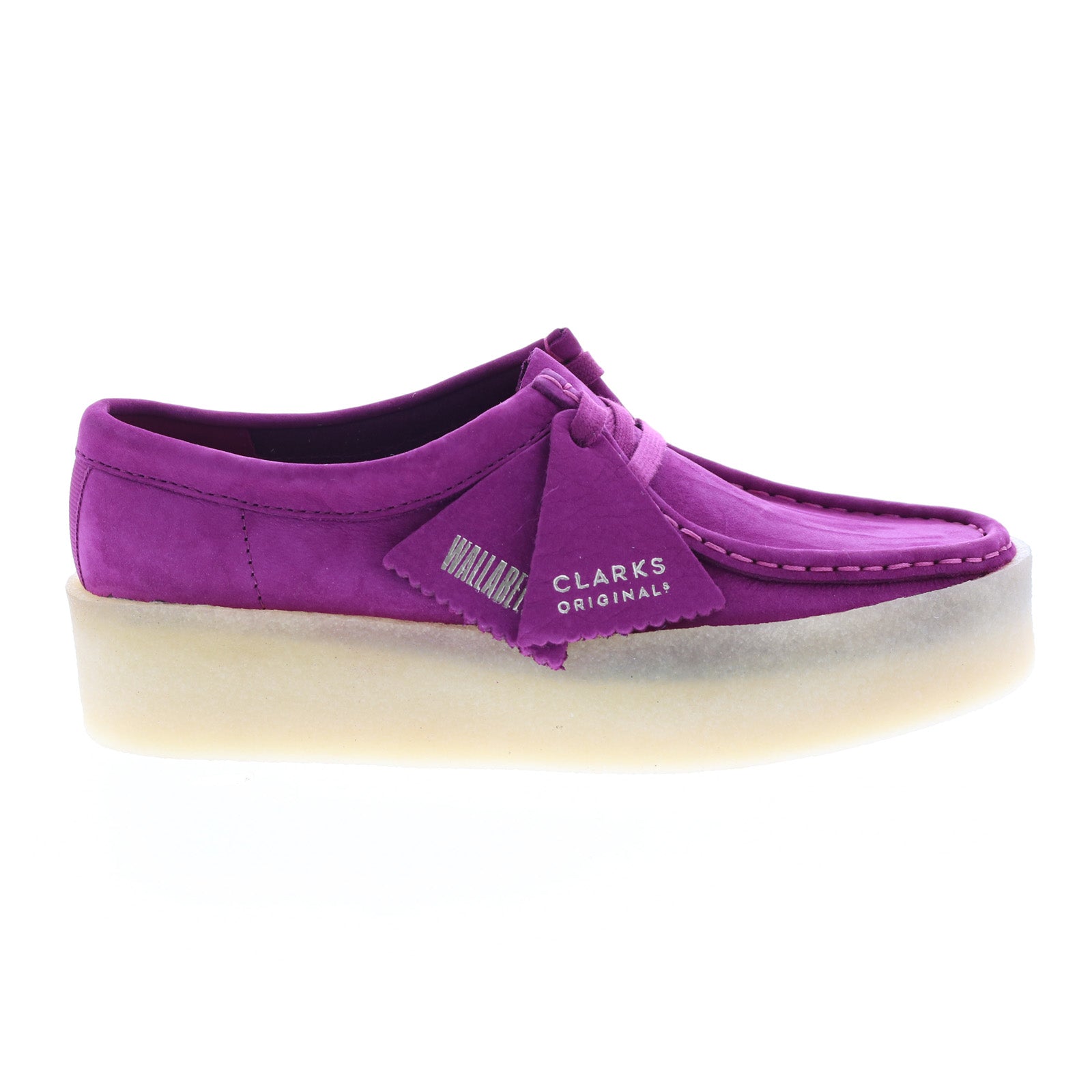 Clarks Wallabee Cup 26163273 Womens Purple Nubuck Up Chukkas Boot - Ruze Shoes