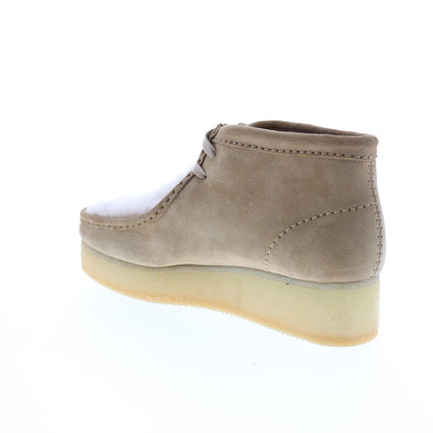 Clarks Wallabee Wedge 26163281 Womens Brown Suede Lace Up Chukkas Boots
