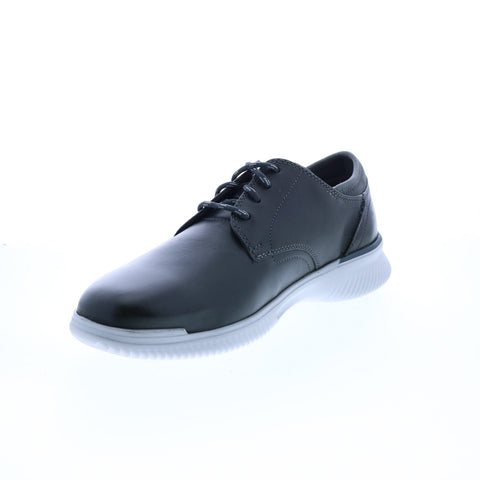 Clarks Donaway Plain 26163453 Mens Gray Wide Leather Oxfords Plain Toe Shoes