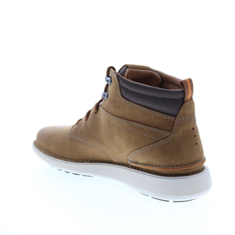 Clarks Larvik Mid 26163470 Mens Brown Leather Lace Up Casual Dress Boots 