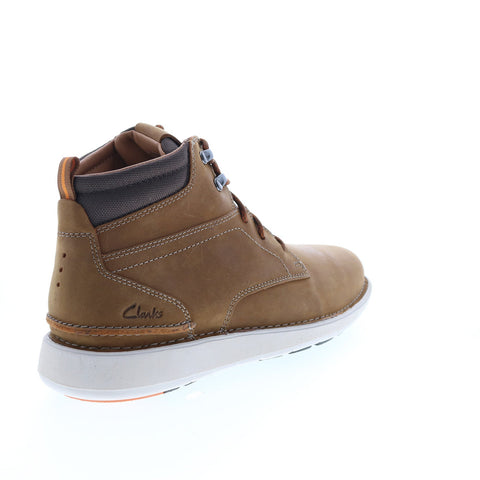 Clarks Larvik Mid 26163470 Mens Brown Leather Lace Up Casual Dress Boots 