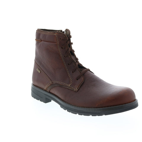 Clarks Morris High 26163576 Mens Brown Leather Lace Up Casual Dress Boots