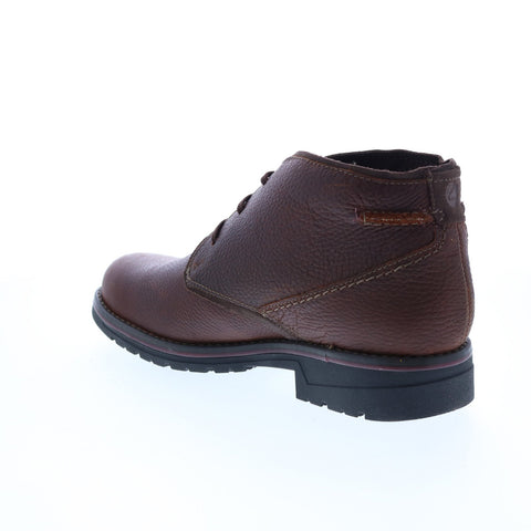 Clarks Morris Lace 26163605 Mens Brown Wide Leather Lace Up Chukkas Boots