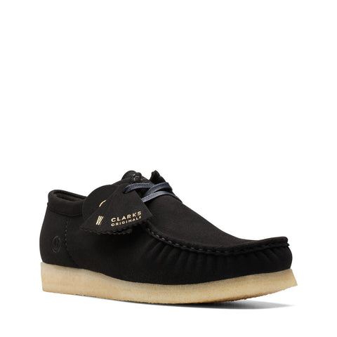 Clarks Wallabee 26163711 Mens Black Suede Oxfords & Lace Ups Casual Shoes