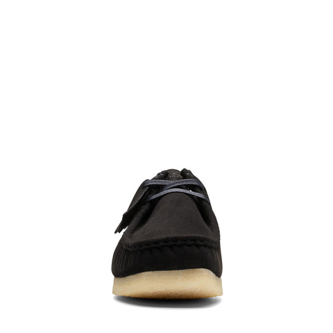 Clarks Wallabee 26163711 Mens Black Suede Oxfords & Lace Ups Casual Shoes