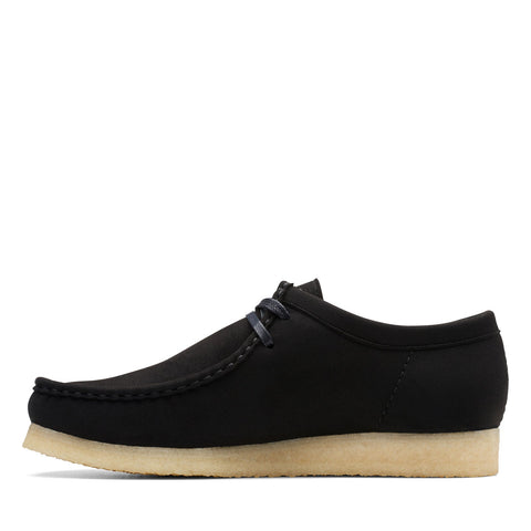 Clarks Wallabee 26163711 Mens Black Suede Oxfords & Lace Ups Casual Shoes