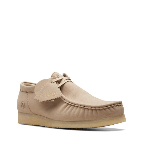 Clarks Wallabee 26163712 Mens Beige Suede Oxfords & Lace Ups Casual Shoes