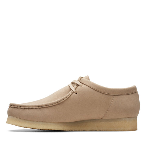 Clarks Wallabee 26163712 Mens Beige Suede Oxfords & Lace Ups Casual Shoes