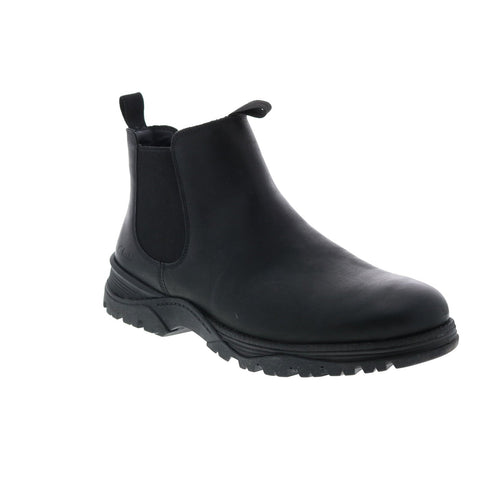 Clarks Topton Chelsea 26163753 Mens Black Leather Slip On Chelsea Boots