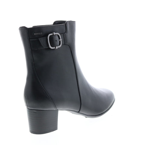 Clarks Vista Kendra 26163757 Womens Black Leather Heels Pumps Shoes