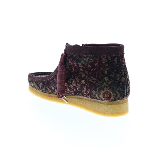 Clarks Wallabee Boot 26163920 Mens Burgundy Suede Lace Up Chukkas Boots