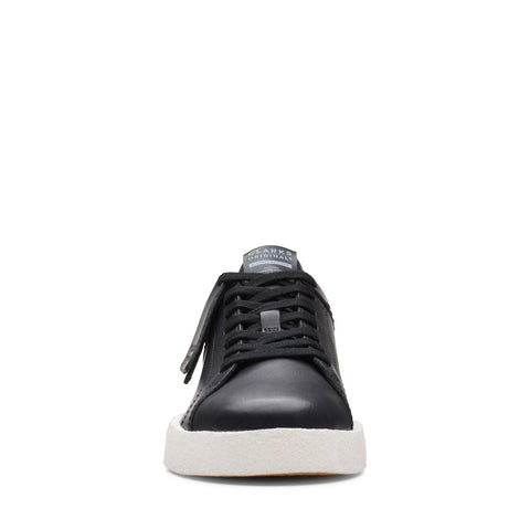 Clarks Tormatch 26164441 Womens Black Leather Lifestyle Sneakers Shoes