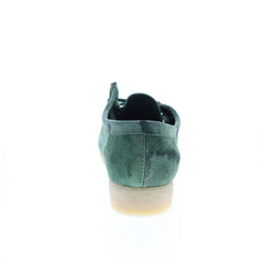 Clarks Wallabee 26164634 Mens Green Suede Oxfords & Lace Ups