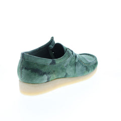Clarks Wallabee 26164634 Mens Green Suede Oxfords & Lace Ups