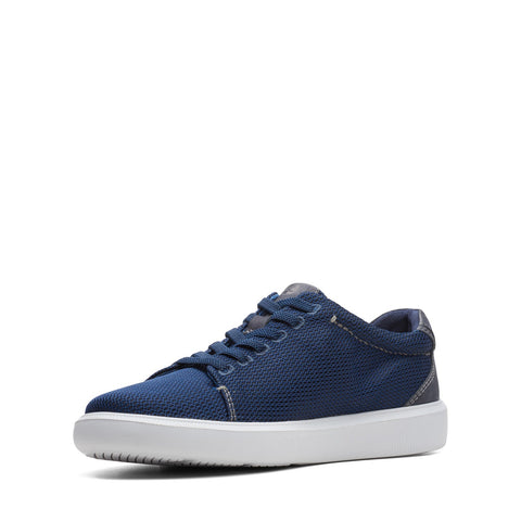 Clarks Cambro Low 26165074 Mens Blue Mesh Lifestyle Sneakers Shoes