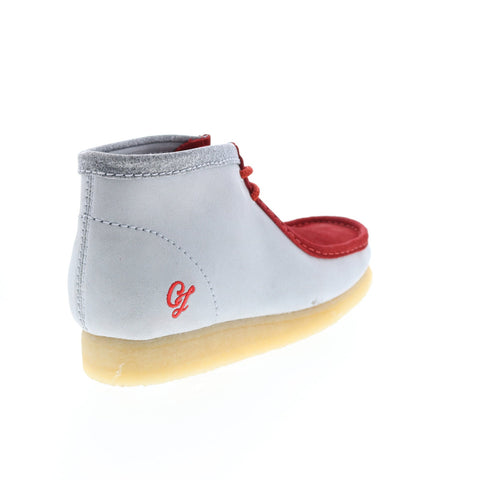 Clarks Wallabee Boot VCY 26165076 Mens Red Suede Lace Up Chukkas Boots