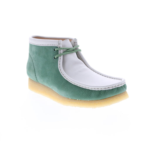 Clarks Wallabee Boot VCY 26165078 Mens Green Nubuck Lace Up Chukkas Boots