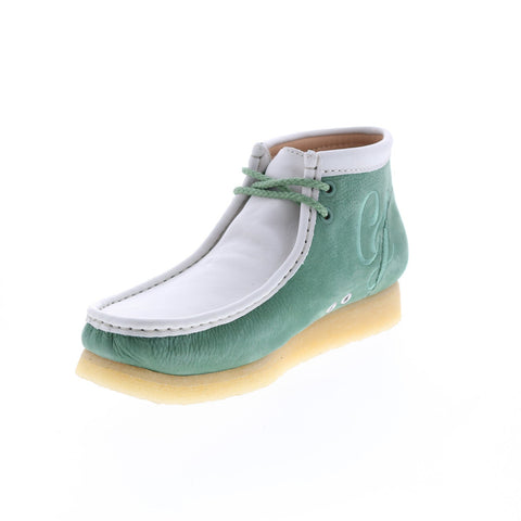 Clarks Wallabee Boot VCY 26165078 Mens Green Nubuck Lace Up Chukkas Boots