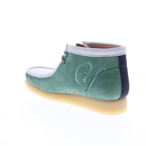 Clarks Wallabee Boot VCY 26165078 Mens Green Nubuck Lace Up Chukkas Boots