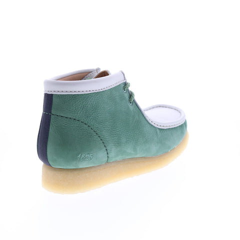 Clarks Wallabee Boot VCY 26165078 Mens Green Nubuck Lace Up Chukkas Boots