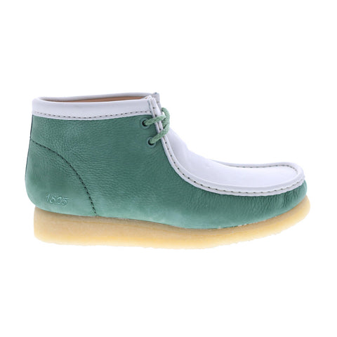 Clarks Wallabee Boot VCY 26165078 Mens Green Nubuck Lace Up Chukkas Boots