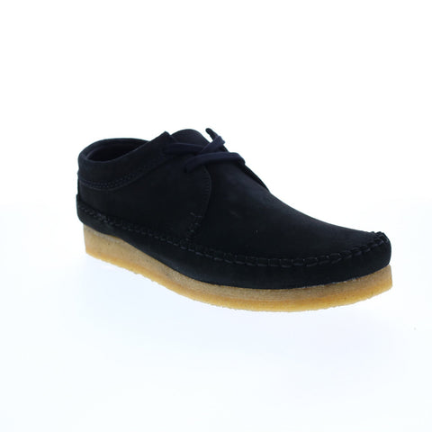Clarks Weaver 26165081 Mens Black Suede Lace Up Chukkas Boots