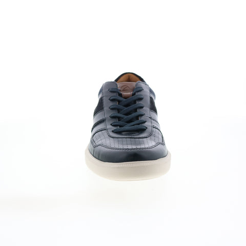 Clarks Cambro Race 26165306 Mens Blue Leather Lifestyle Sneakers Shoes