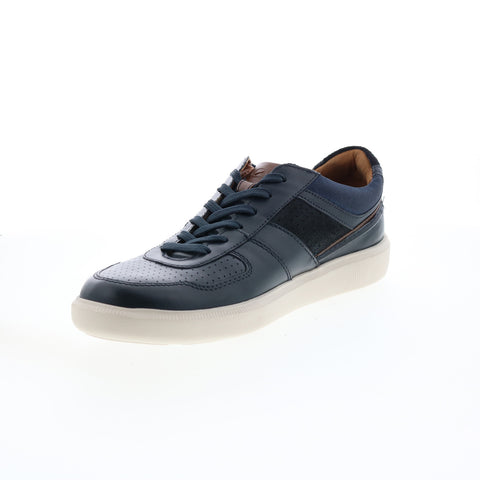 Clarks Cambro Race 26165306 Mens Blue Leather Lifestyle Sneakers Shoes
