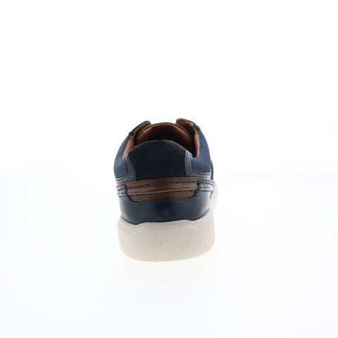 Clarks Cambro Race 26165306 Mens Blue Leather Lifestyle Sneakers Shoes