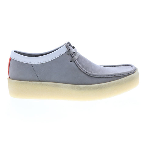 Clarks Wallabee Cup 26165538 Mens Gray Nubuck Leather Lace Up Chukkas Boots