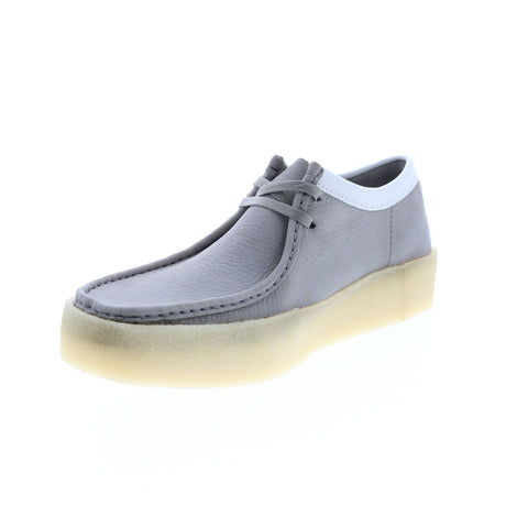 Clarks Wallabee Cup 26165538 Mens Gray Nubuck Leather Lace Up Chukkas Boots