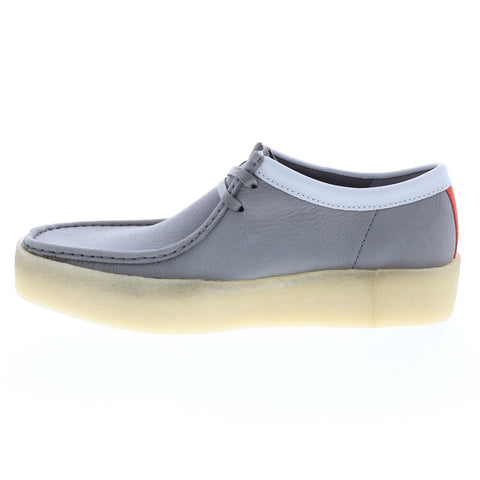 Clarks Wallabee Cup 26165538 Mens Gray Nubuck Leather Lace Up Chukkas Boots