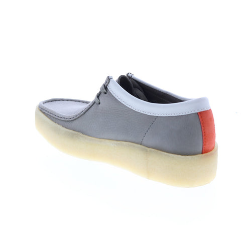 Clarks Wallabee Cup 26165538 Mens Gray Nubuck Leather Lace Up Chukkas Boots