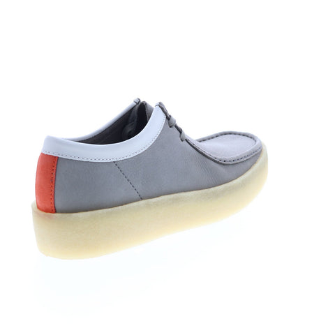 Clarks Wallabee Cup 26165538 Mens Gray Nubuck Leather Lace Up Chukkas Boots