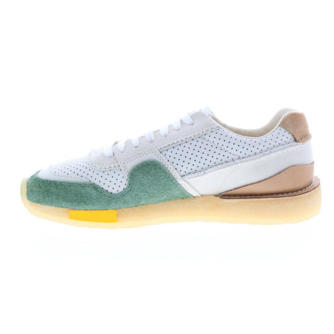 Clarks Torrun 26165539 Mens White Suede Lace Up Lifestyle Sneakers Shoes